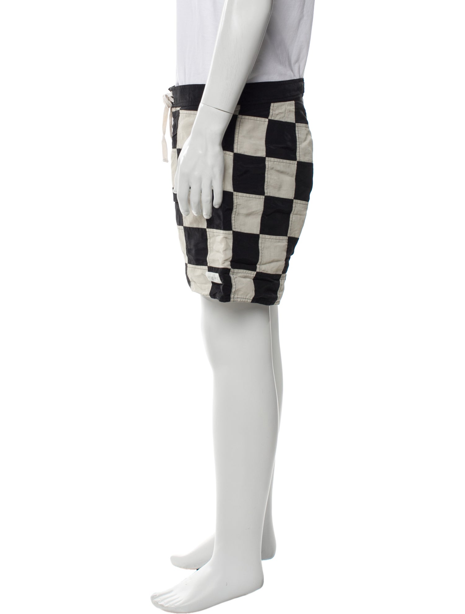 Saturdays Surf NYC Plaid Print Jogger Shorts