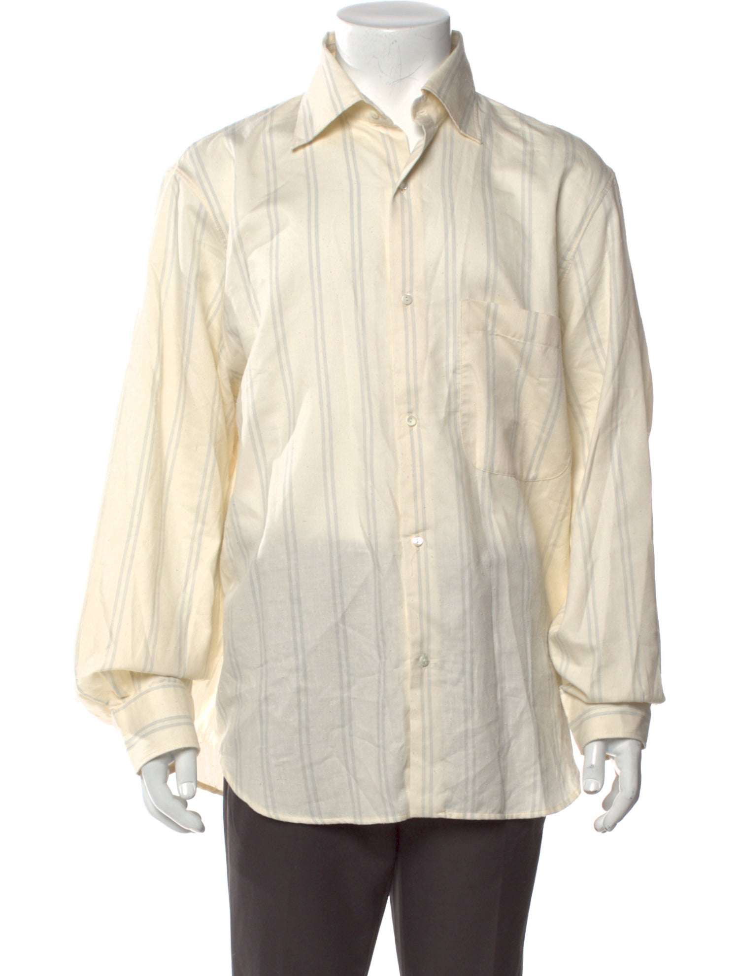 Stòffa Striped Long Sleeve Dress Shirt