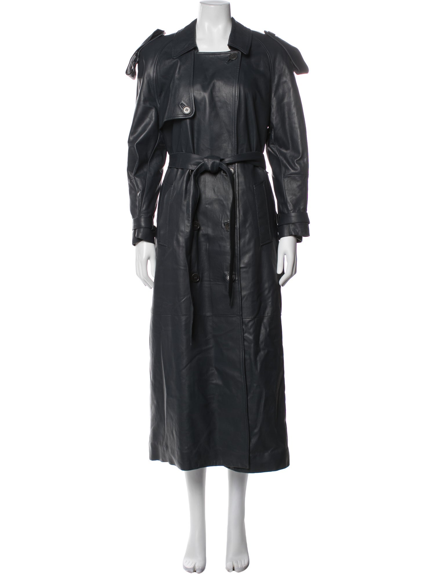 Salvatore Santoro Leather Trench Coat