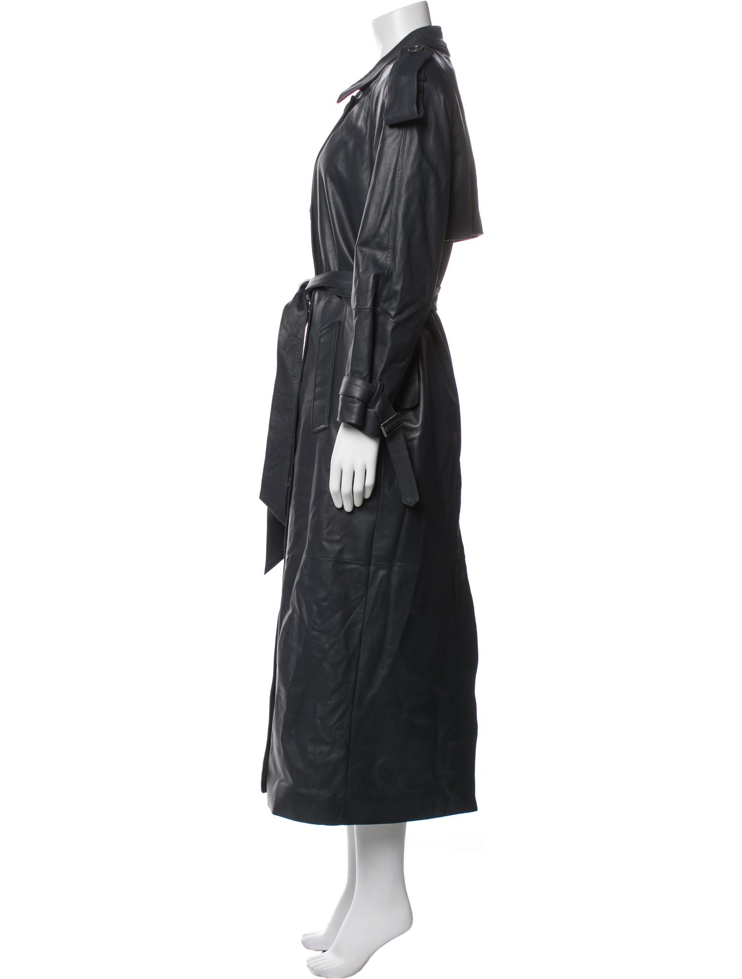 Salvatore Santoro Leather Trench Coat