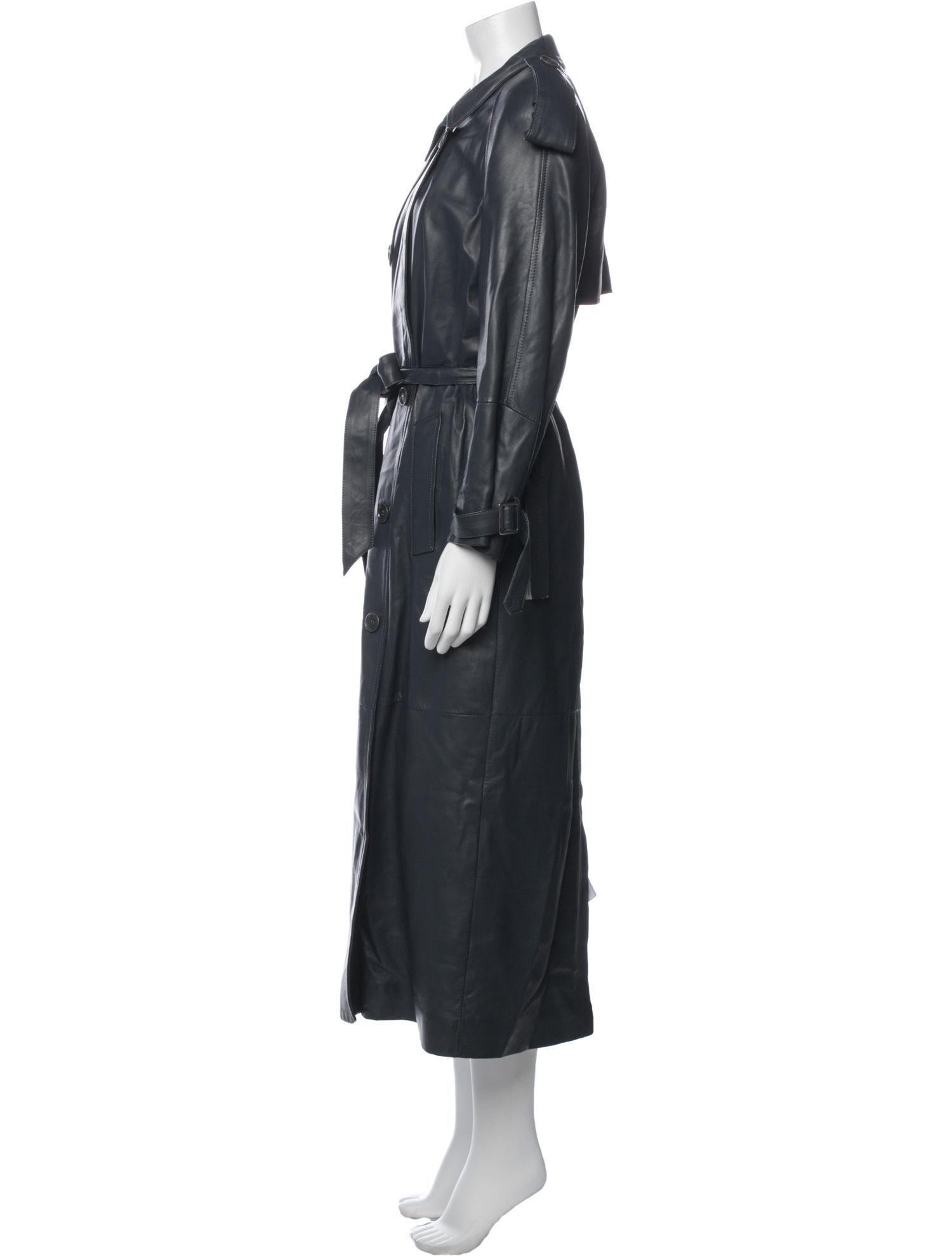 Salvatore Santoro Leather Trench Coat