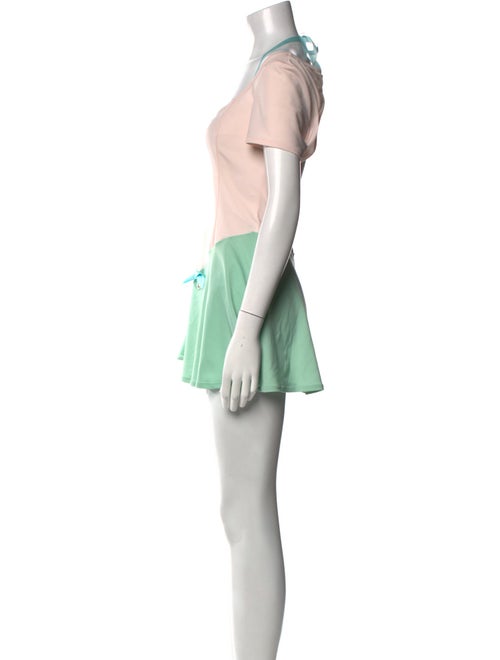 Sandy Liang x Heaven x NYCB Colorblock Pattern Mini Dress