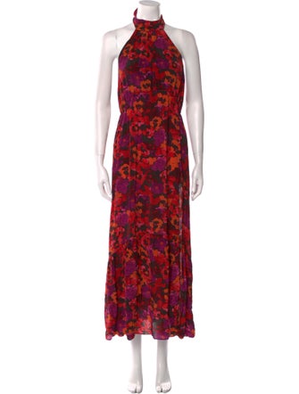 Saylor Floral Print Long Dress