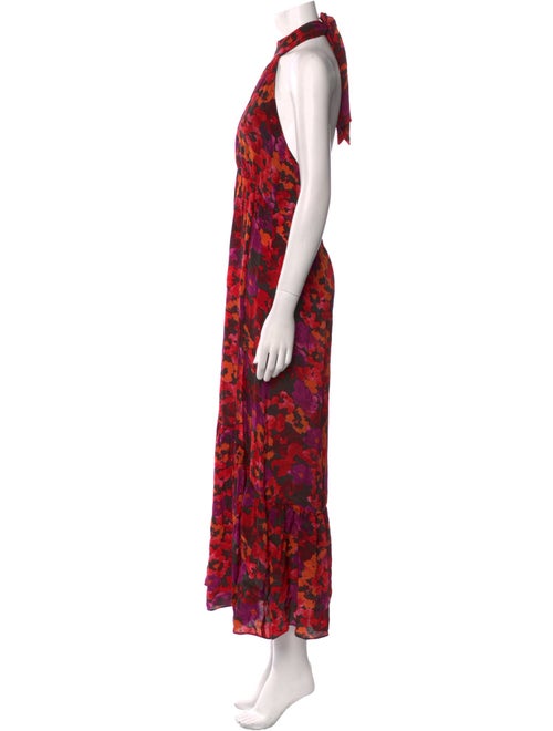 Saylor Floral Print Long Dress