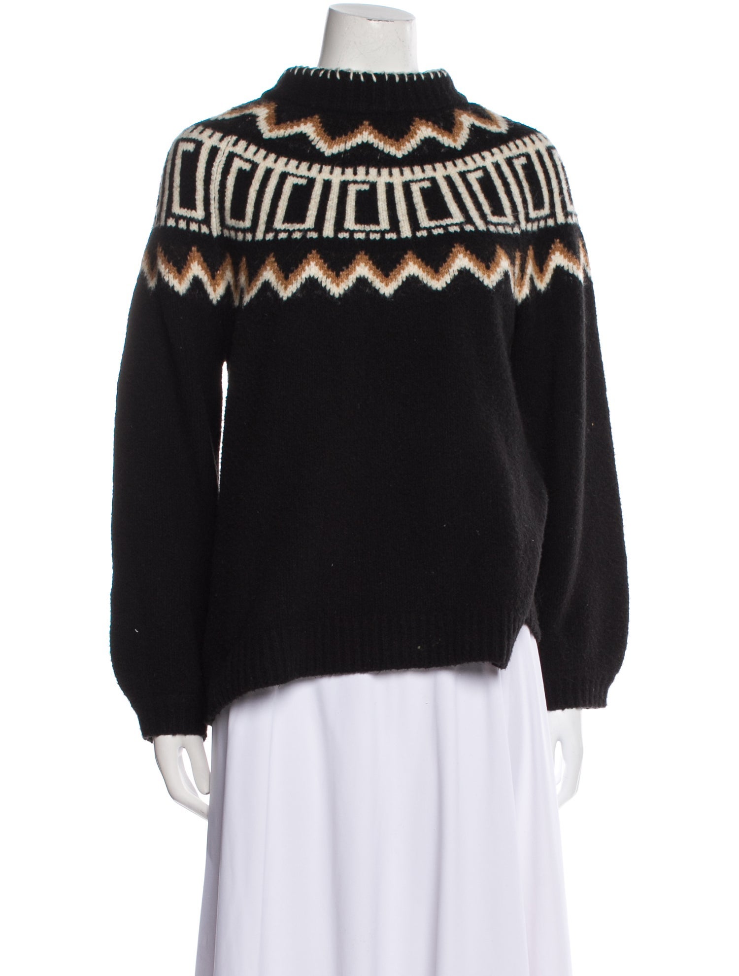Saylor Printed Turtleneck Sweater