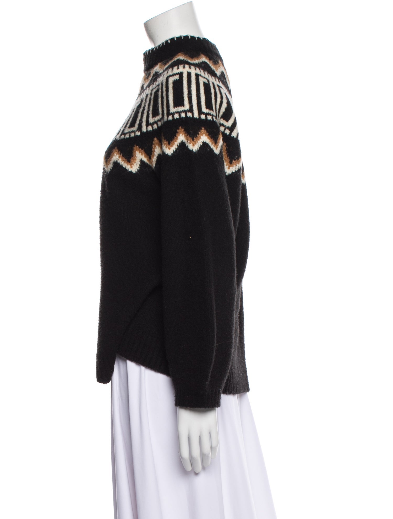 Saylor Printed Turtleneck Sweater