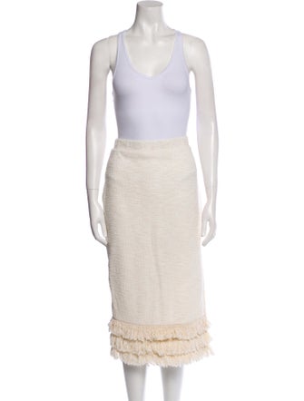 Saylor Fringe Trim Accent Skirt Set