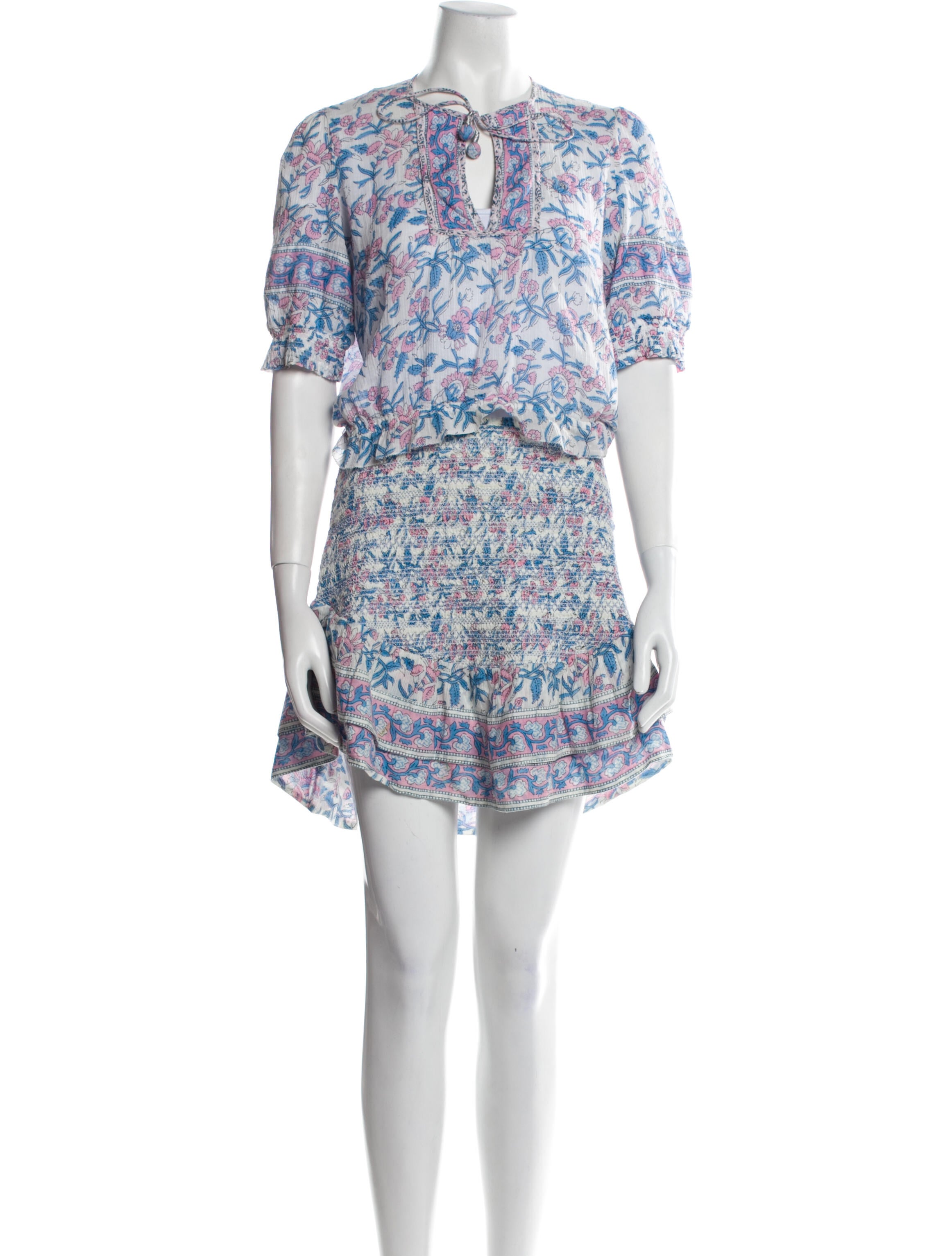 Saylor Floral Print Skirt Set