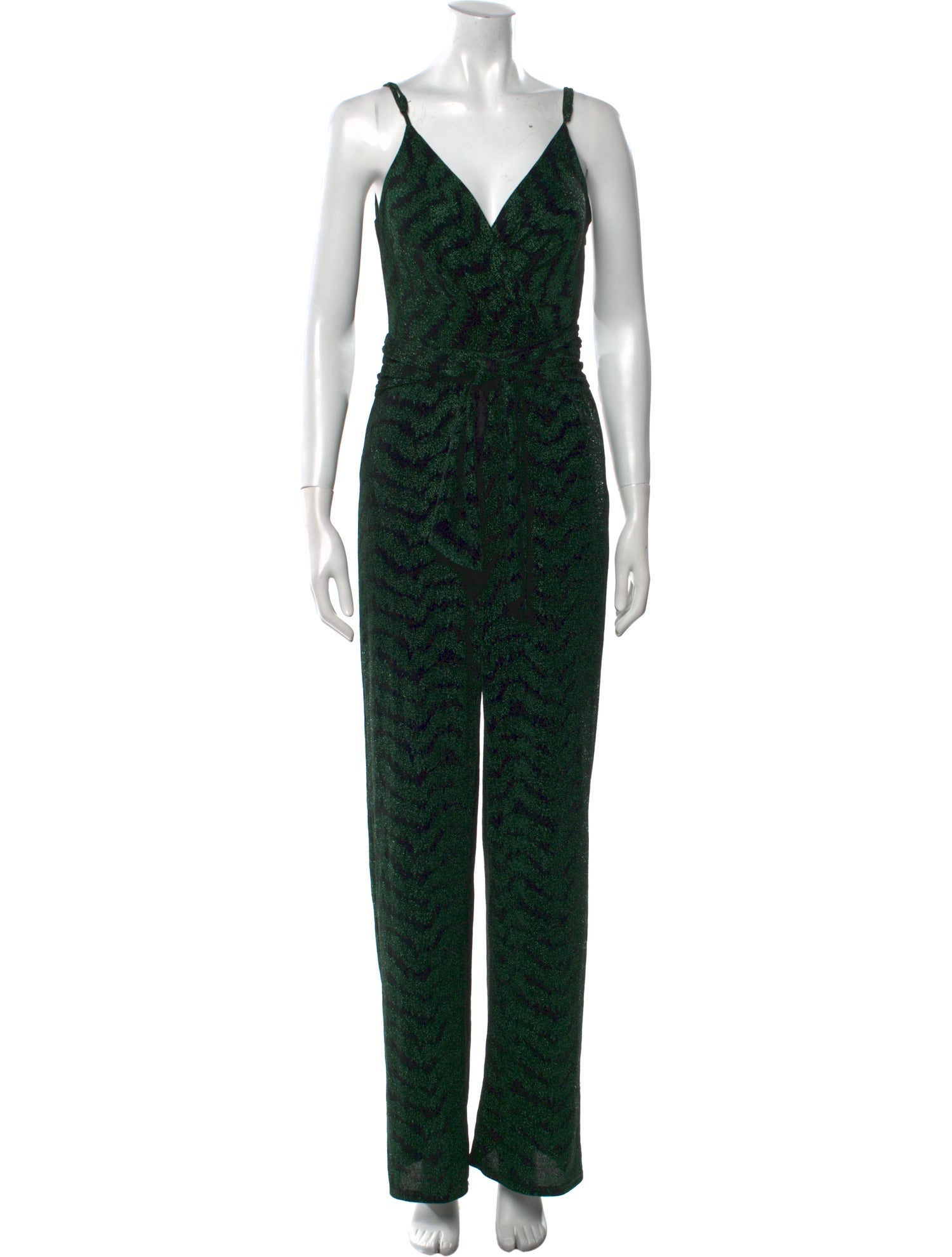Saylor Printed V-Neck Jumpsuit