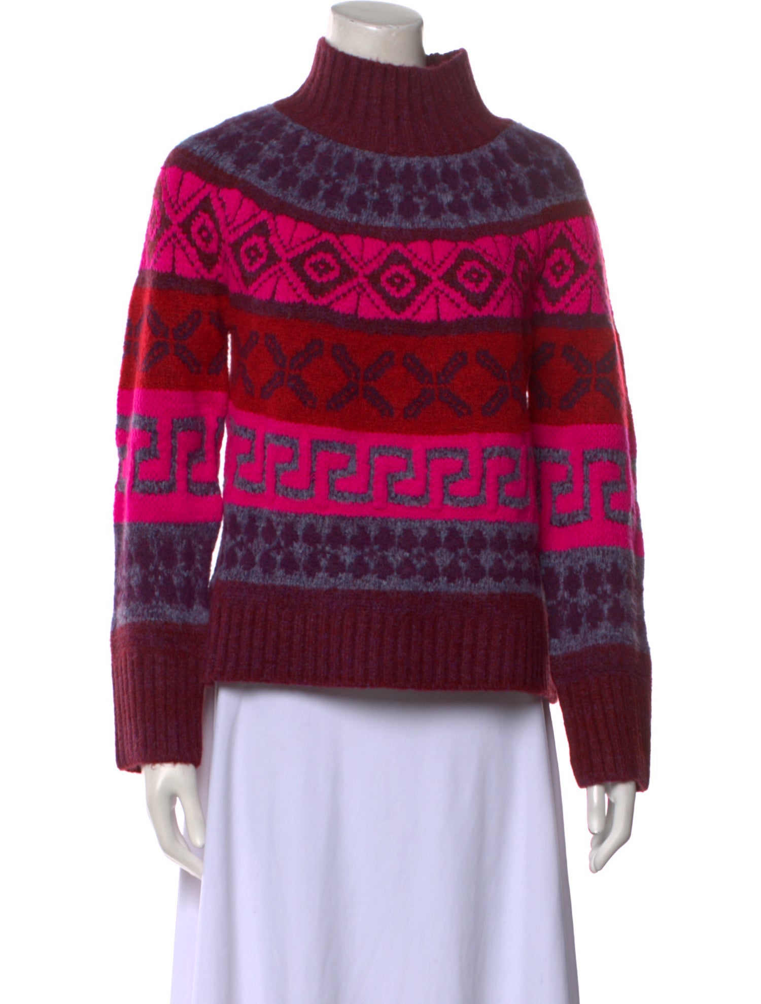 Saylor Printed Turtleneck Sweater