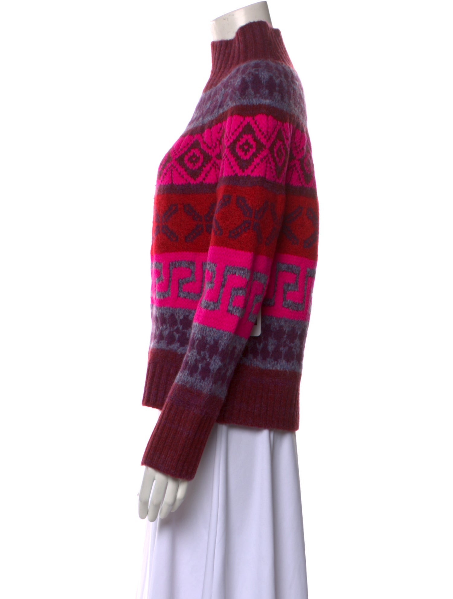 Saylor Printed Turtleneck Sweater