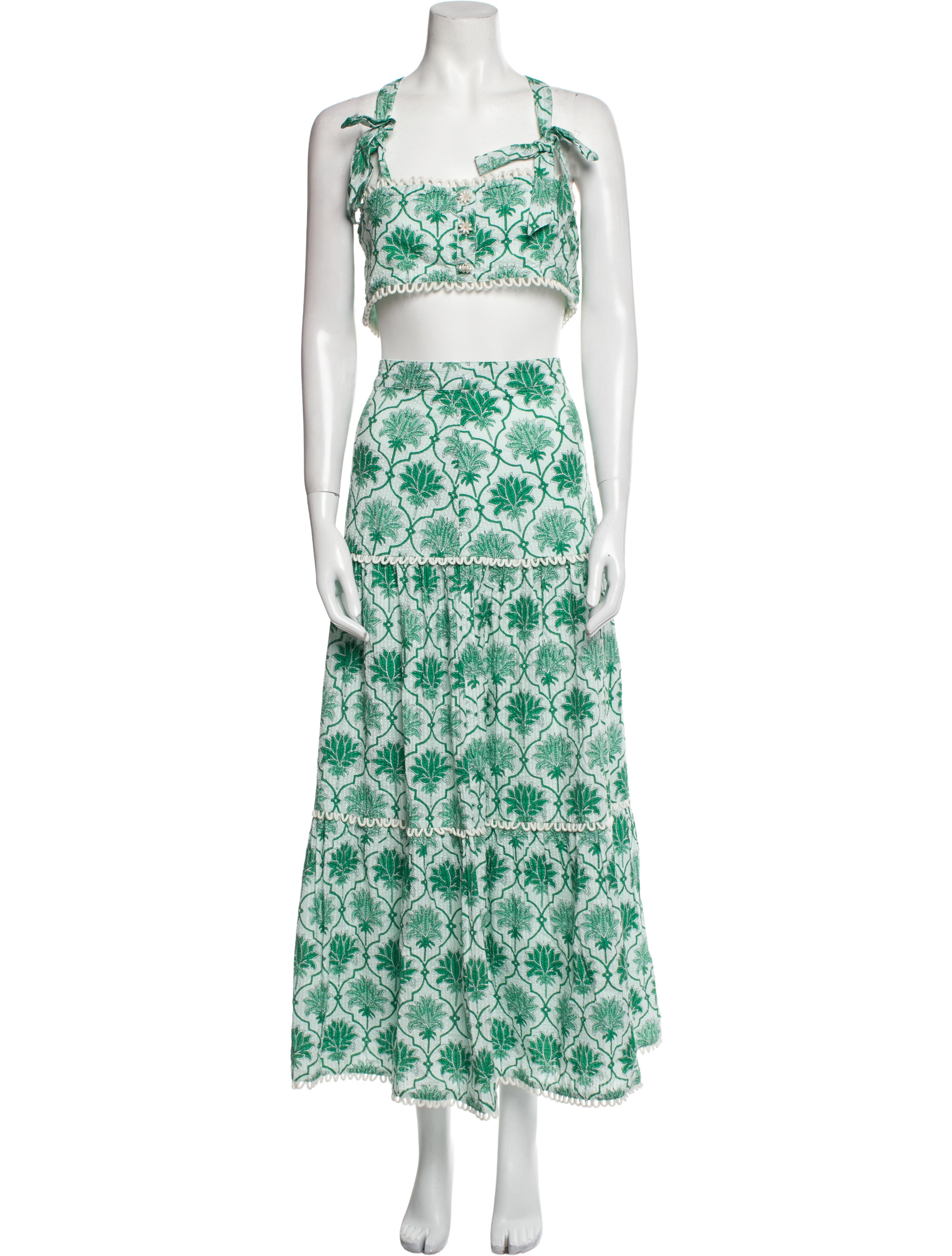 Saylor Floral Print Skirt Suit