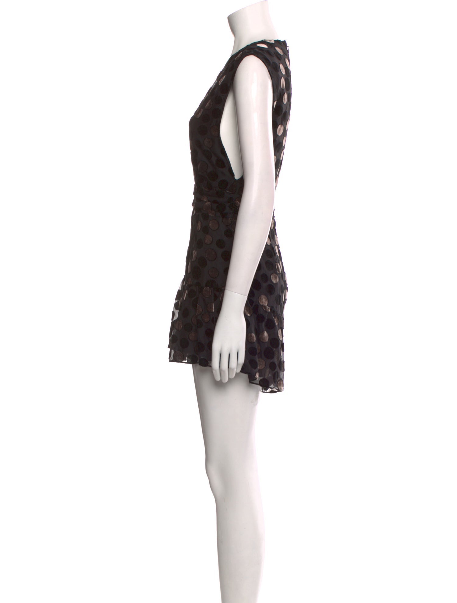 Saylor Polka Dot Print V-Neck Romper