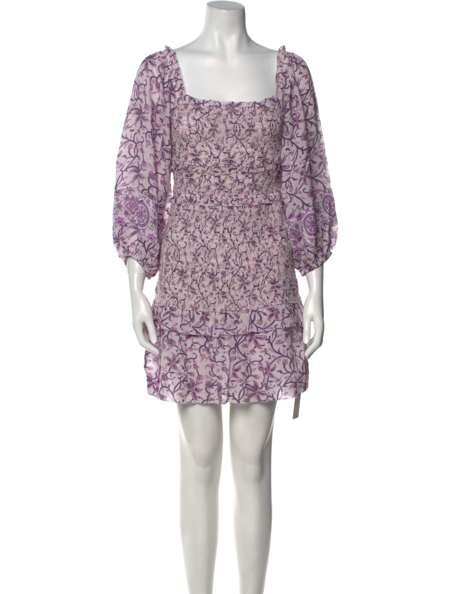 Saylor Floral Print Mini Dress