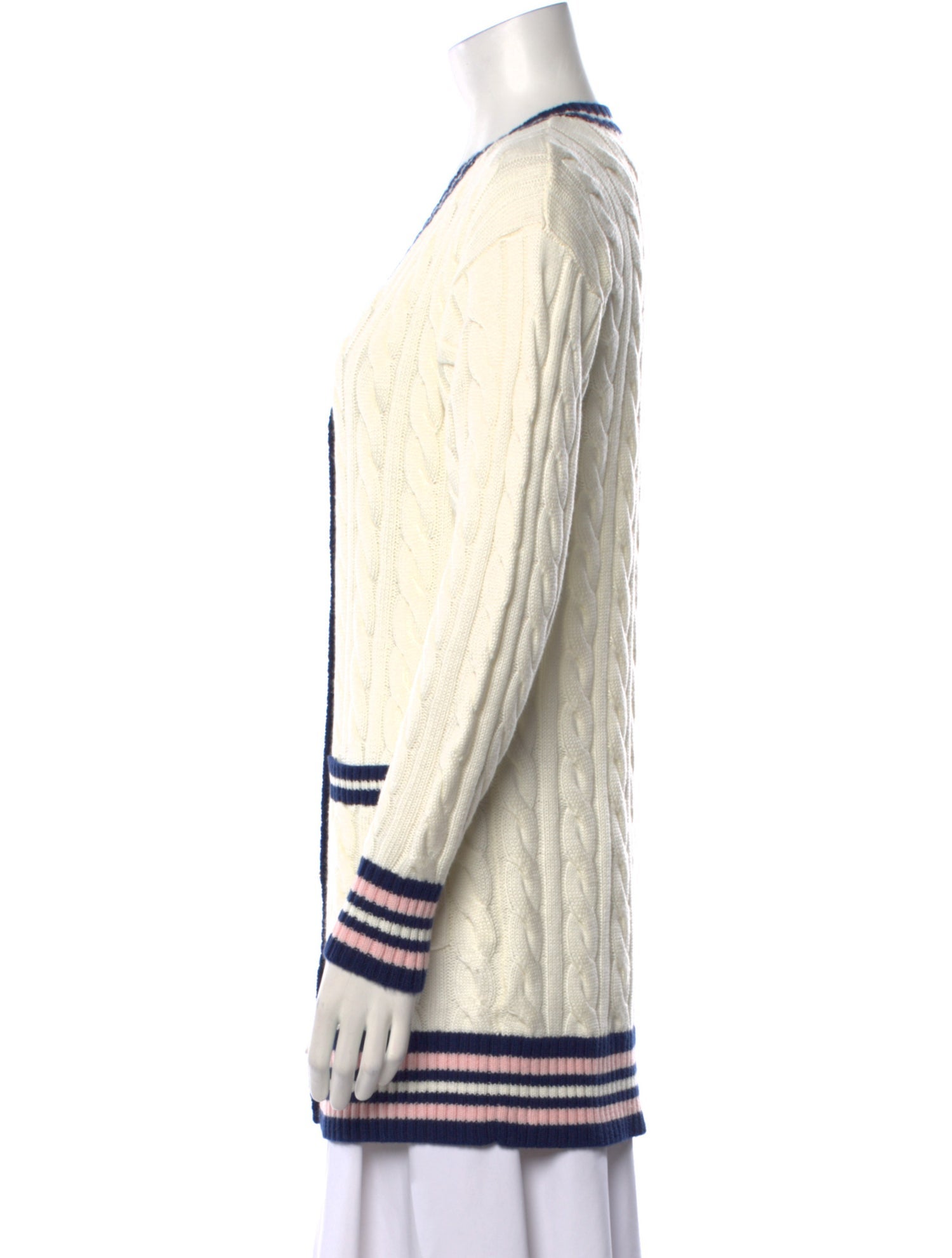 Saylor Striped V-Neck Sweater