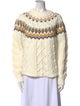 Saylor Patterned Crew Neck Sweater