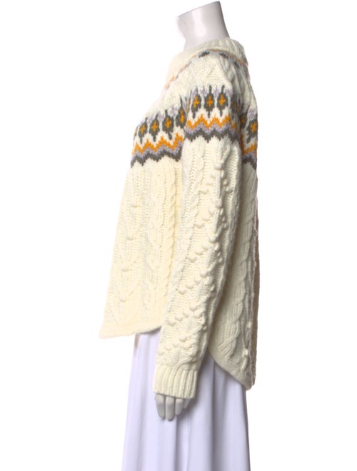 Saylor Patterned Crew Neck Sweater