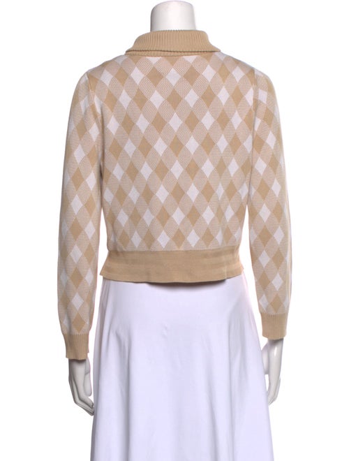 Saylor Plaid Print Mock Neck Sweater