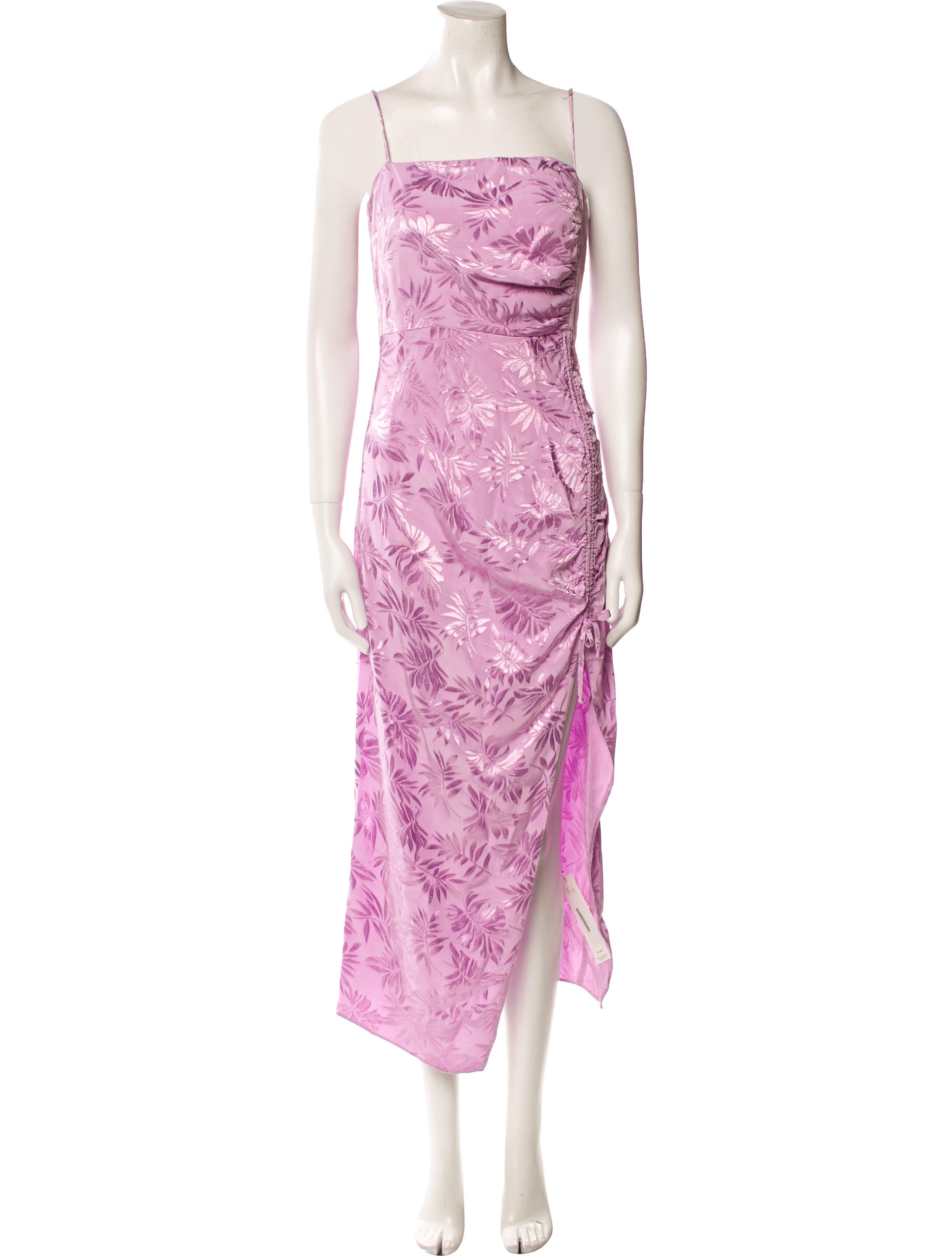 Saylor Square Neckline Midi Length Dress