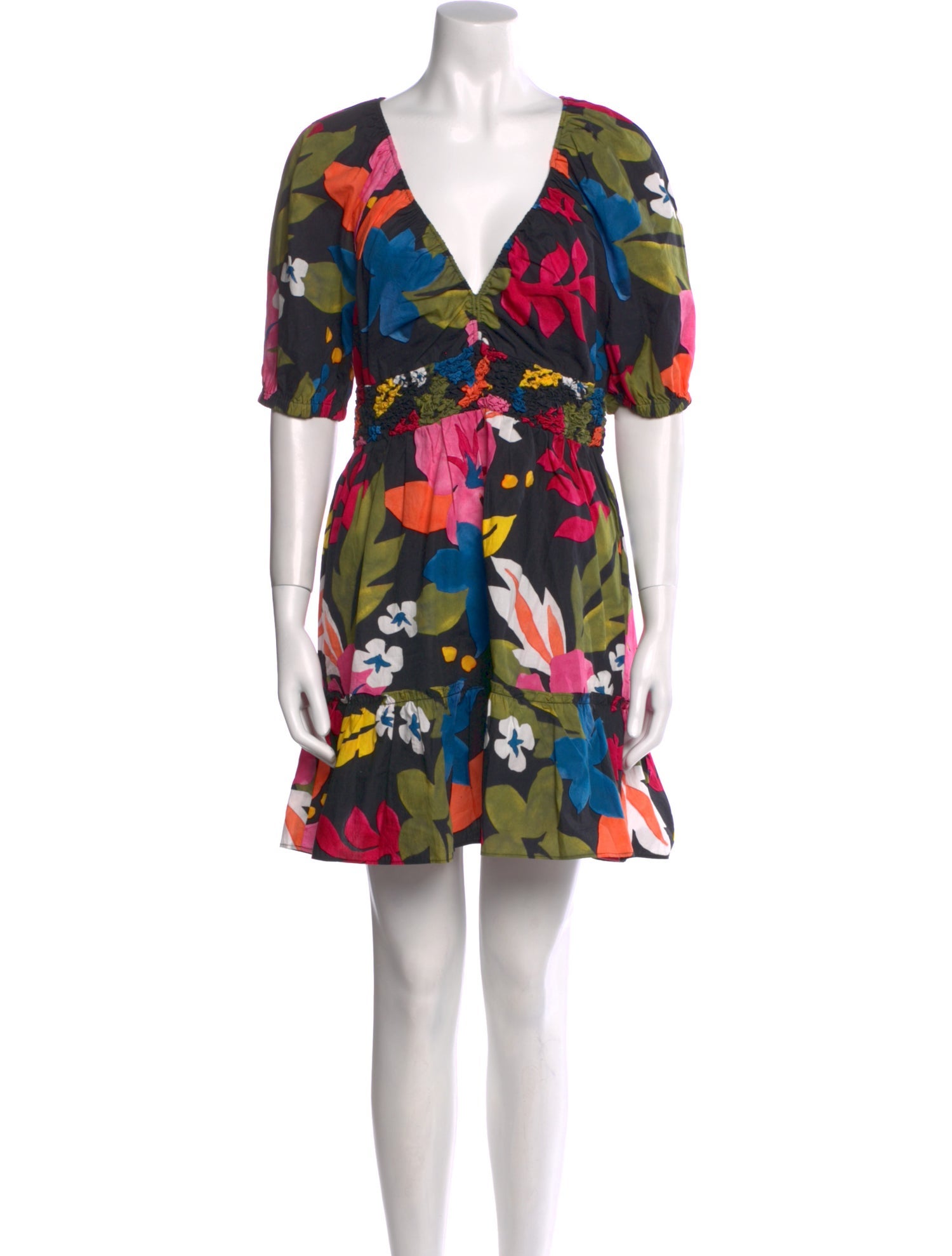 Saylor Floral Print Mini Dress