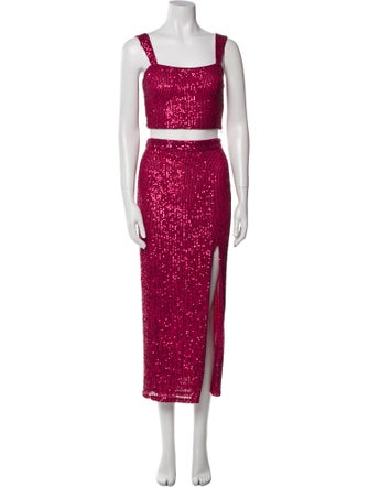 Saylor Sequin Sequin Embellishments Skirt Set