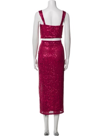 Saylor Sequin Sequin Embellishments Skirt Set