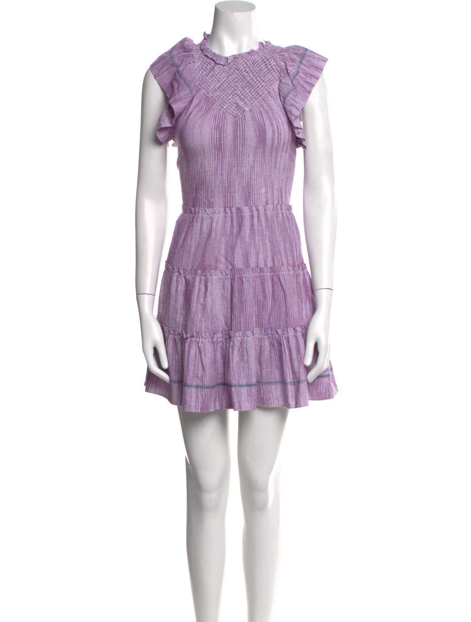 Saylor Plaid Print Mini Dress