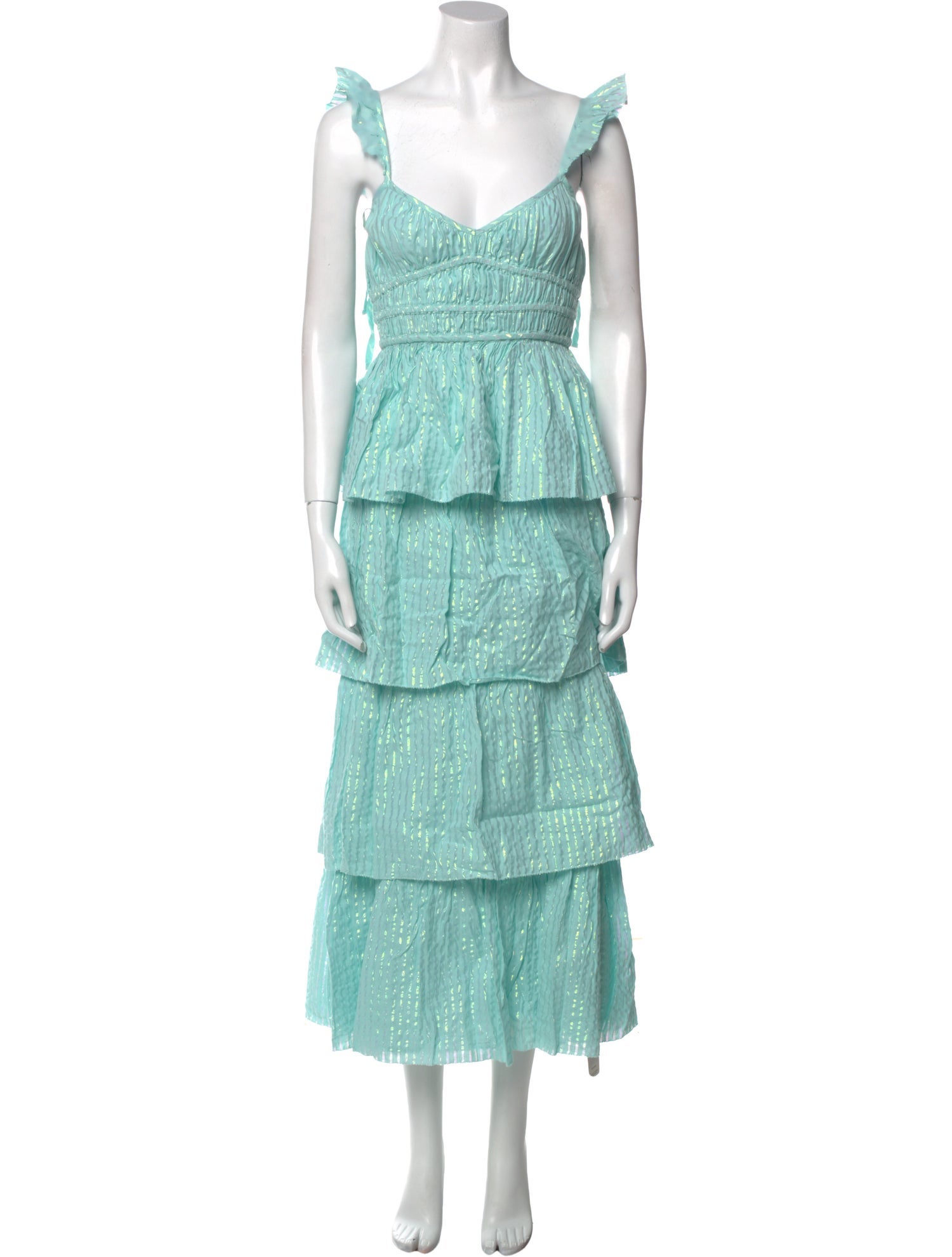 Saylor Lace Pattern Long Dress