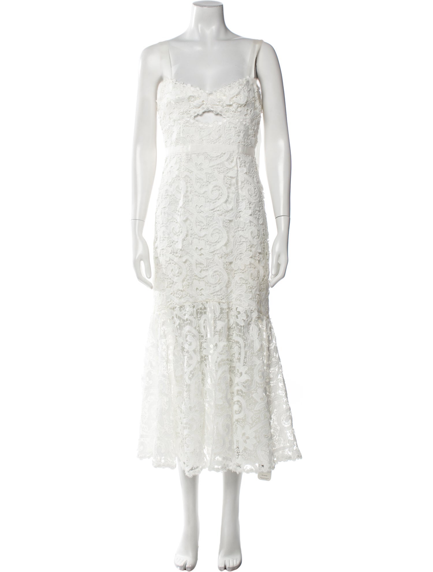 Saylor Lace Pattern Long Dress