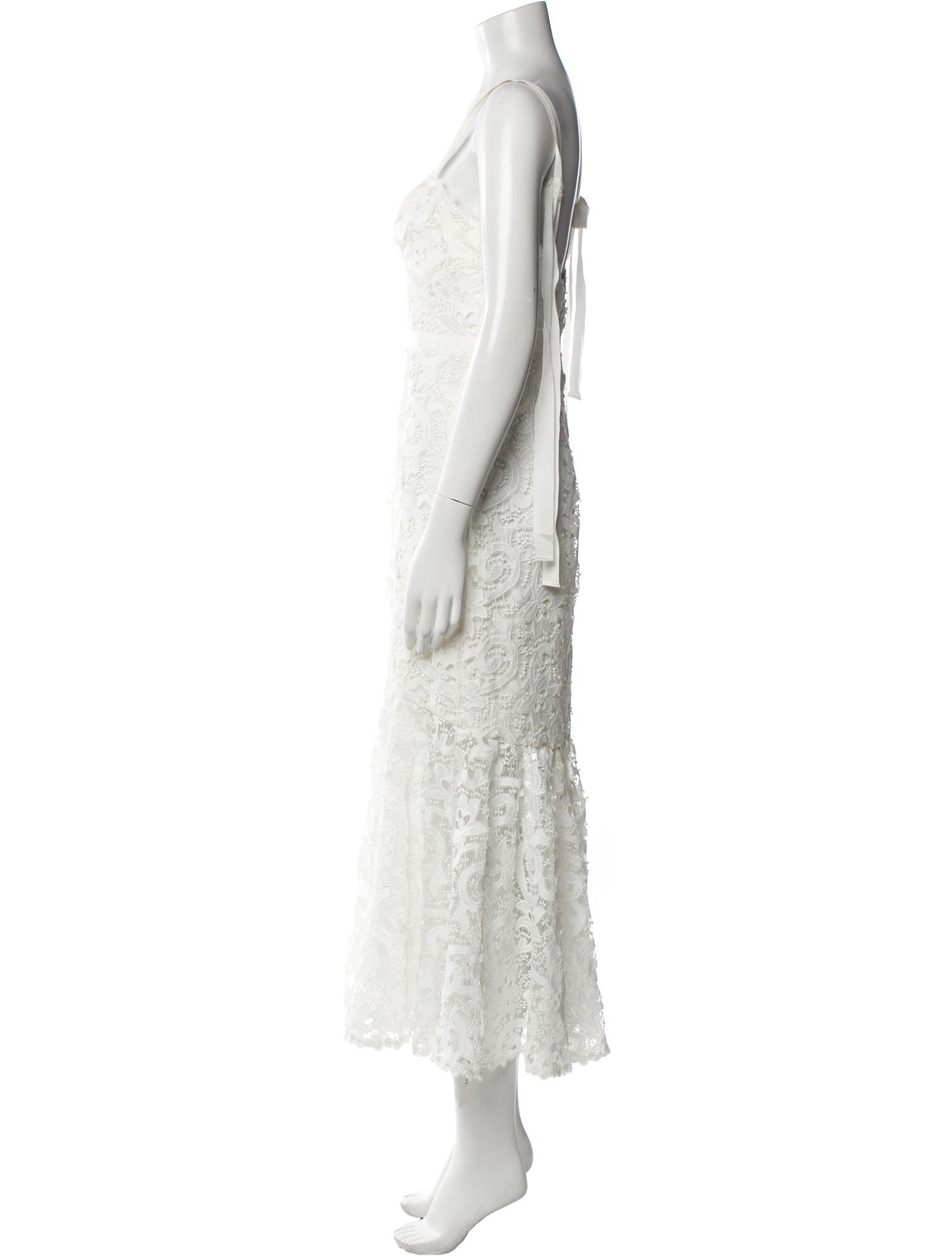 Saylor Lace Pattern Long Dress