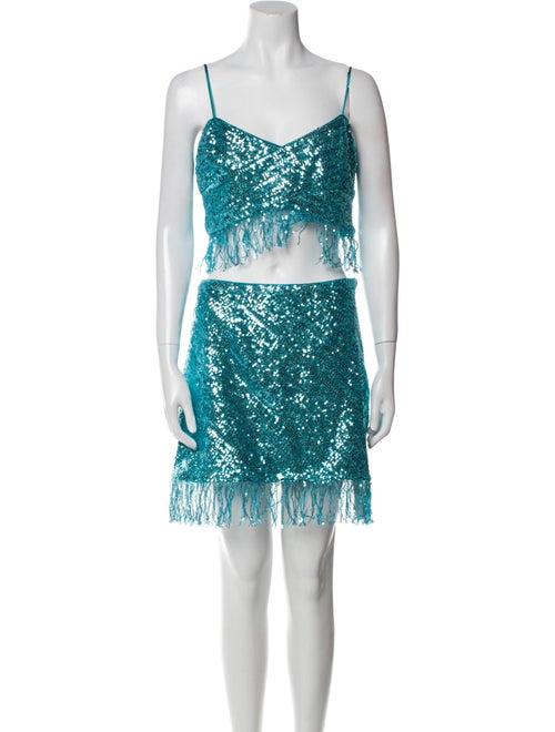 Saylor Sequin Embellishments Skirt Set