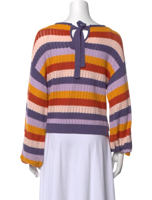 Saylor Striped Scoop Neck Sweater