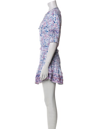 Saylor Paisley Print Crew Neck Crop Top