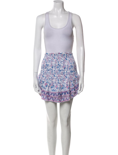 Saylor Paisley Print Crew Neck Crop Top