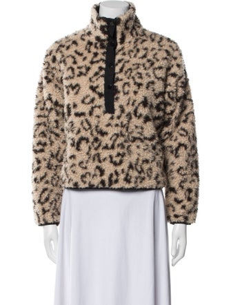 Saylor Faux Fur Animal Print Fur Jacket