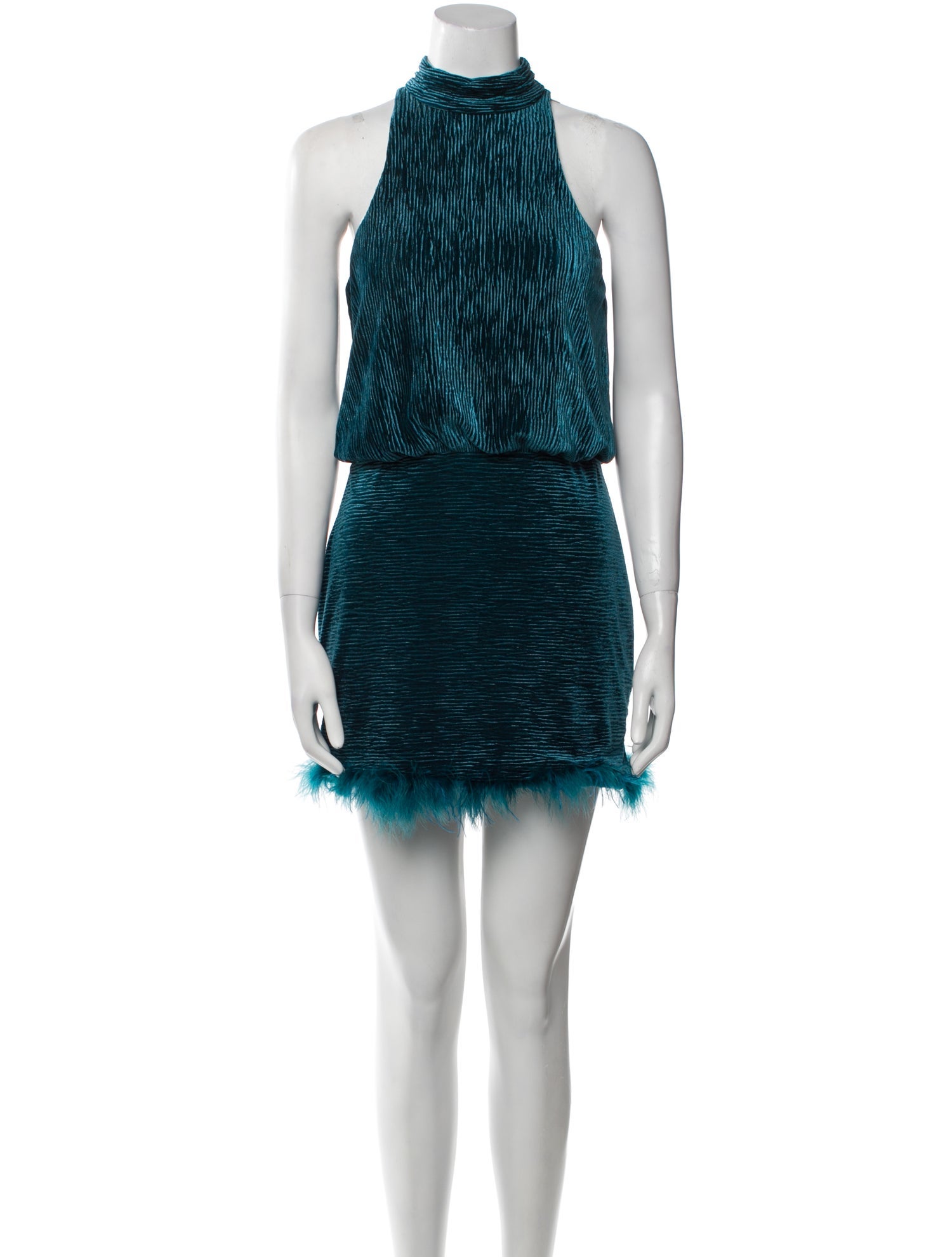 Saylor Mock Neck Mini Dress