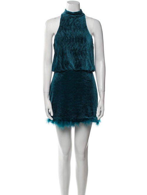 Saylor Mock Neck Mini Dress