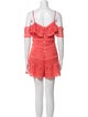 Saylor Lace Pattern Square Neckline Romper