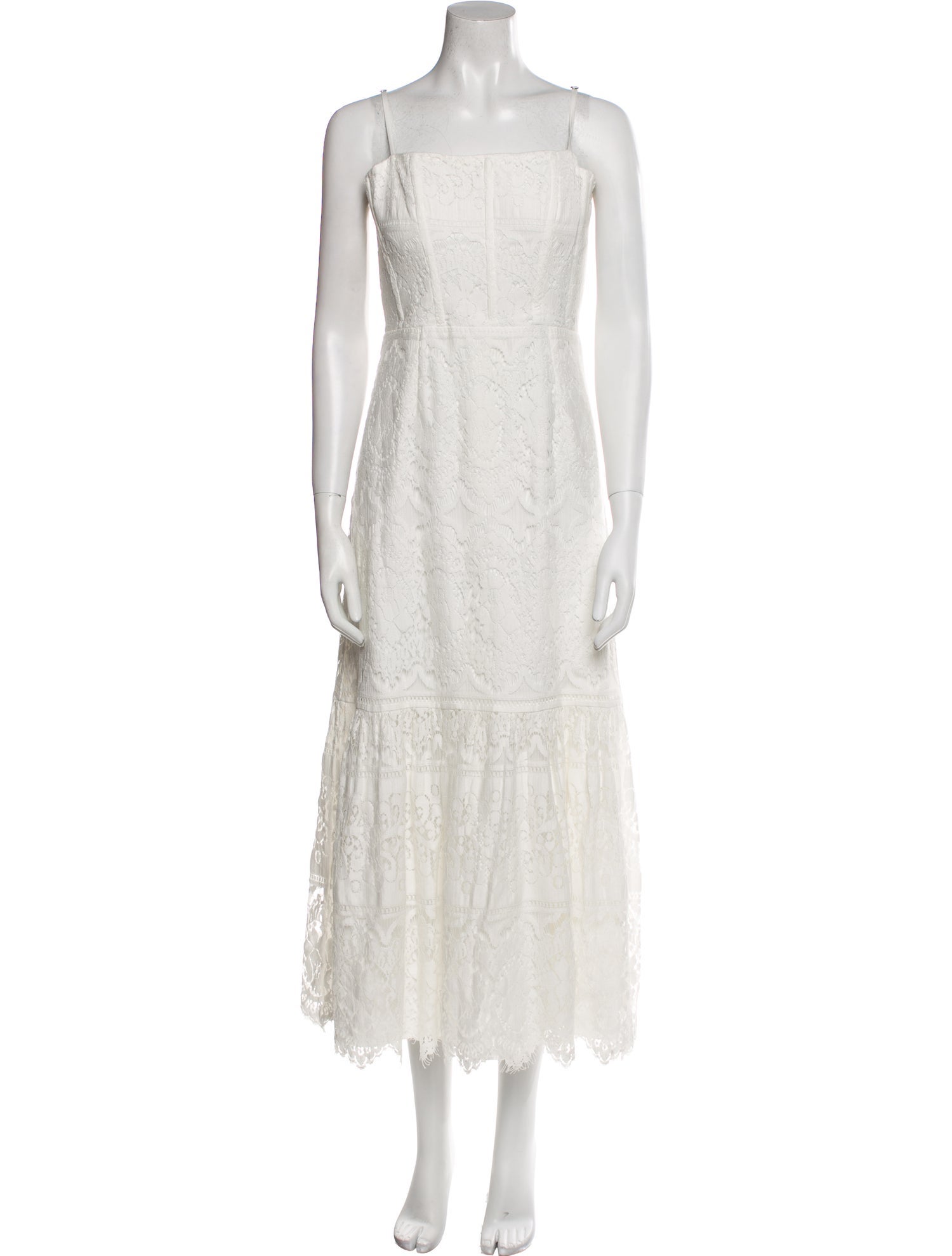 Saylor Square Neckline Long Dress