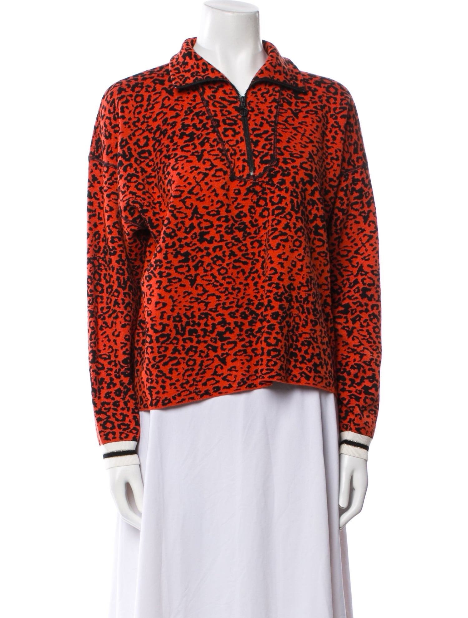 Saylor Printed V-Neck Sweater