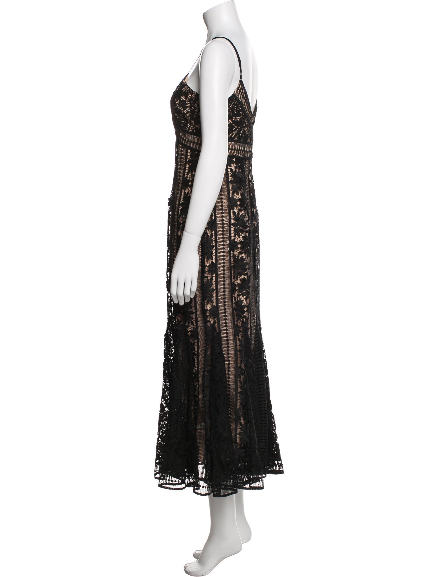 Saylor Lace Pattern Long Dress