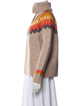 Saylor Printed Turtleneck Sweater