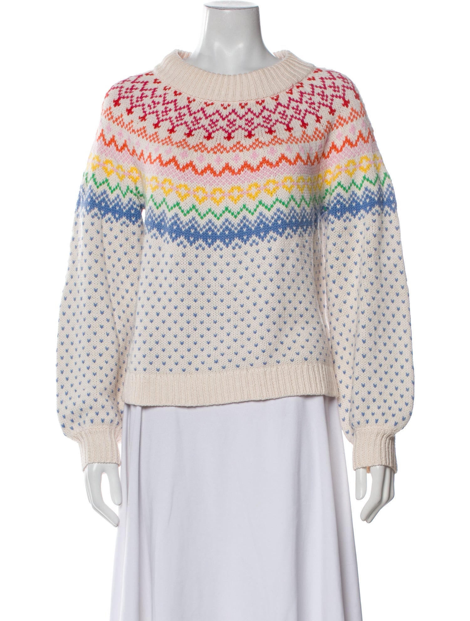 Saylor Printed Crew Neck Sweater