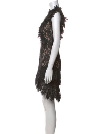 Saylor Lace Pattern Knee-Length Dress