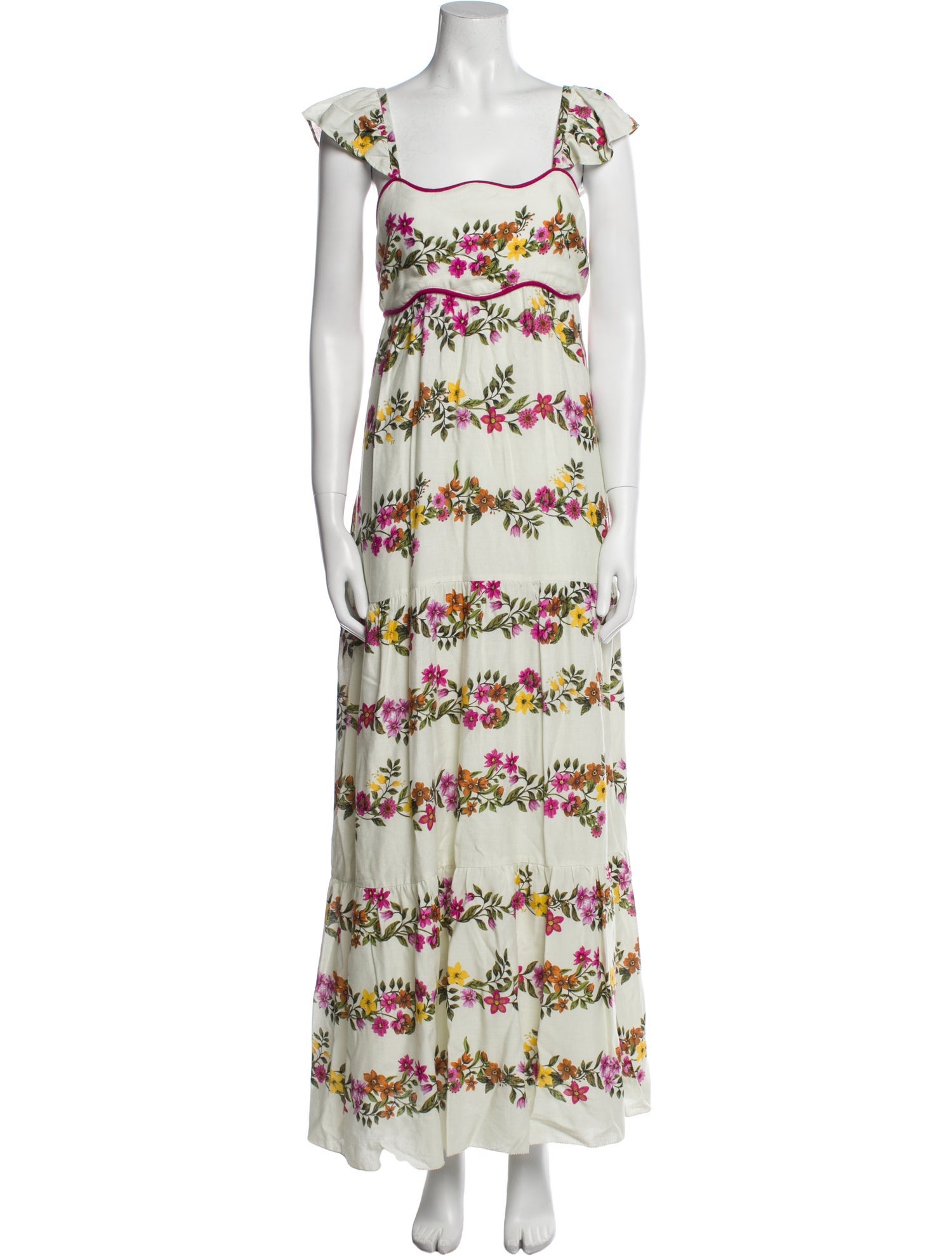 Saylor Floral Print Long Dress w/ Tags