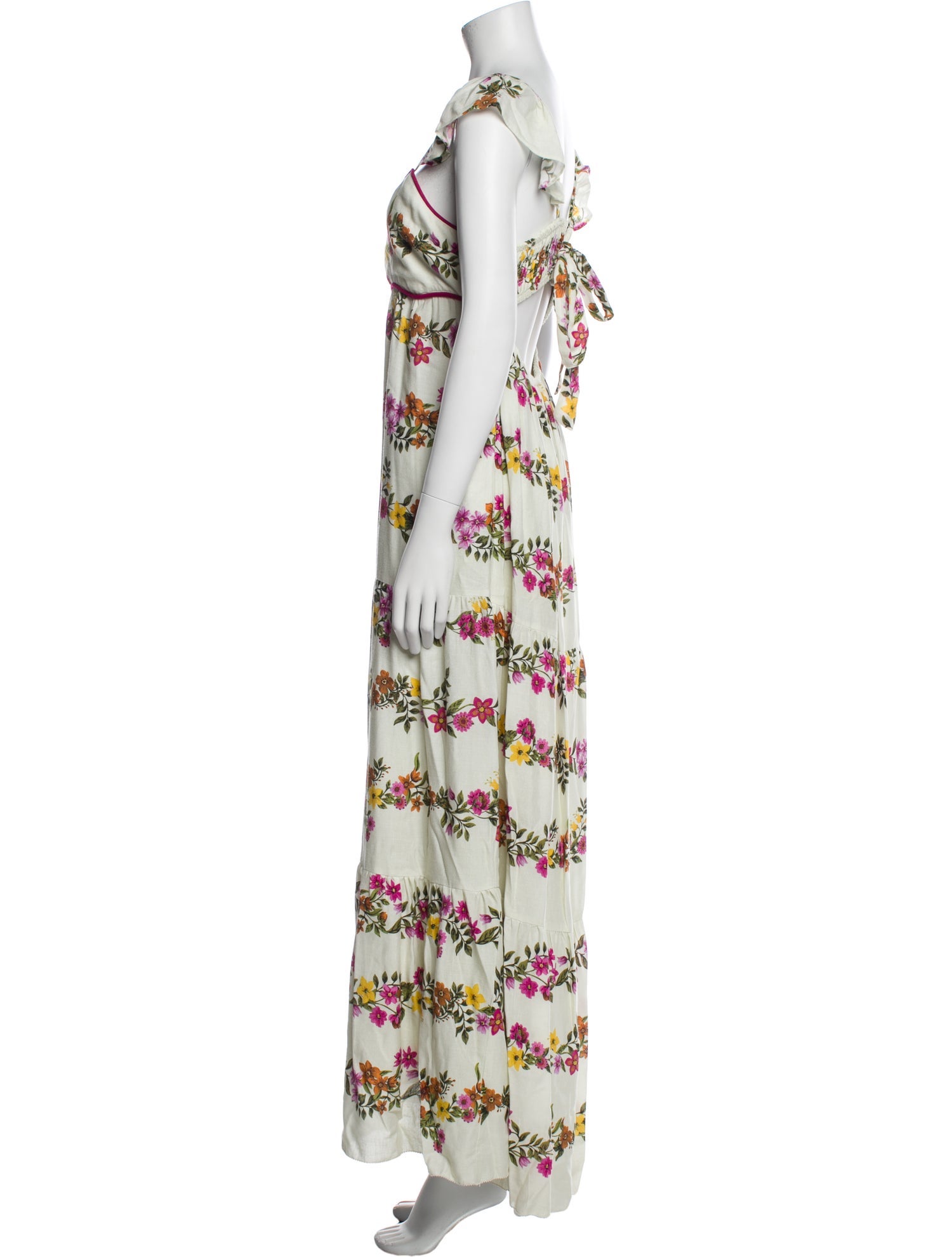 Saylor Floral Print Long Dress w/ Tags