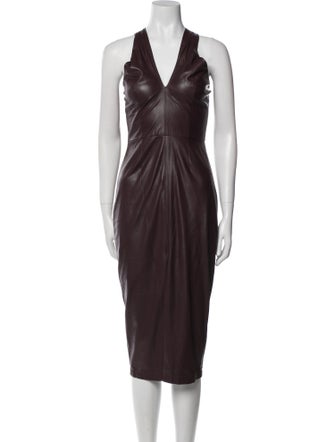Saylor V-Neck Midi Length Dress