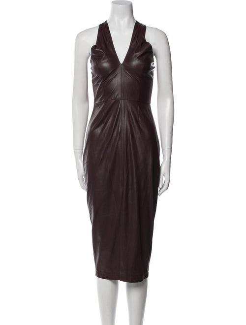 Saylor V-Neck Midi Length Dress