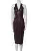 Saylor V-Neck Midi Length Dress