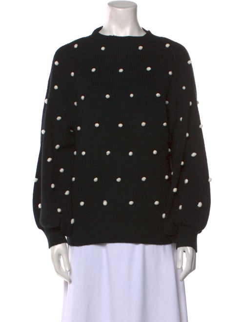 Saylor Polka Dot Print Crew Neck Sweater